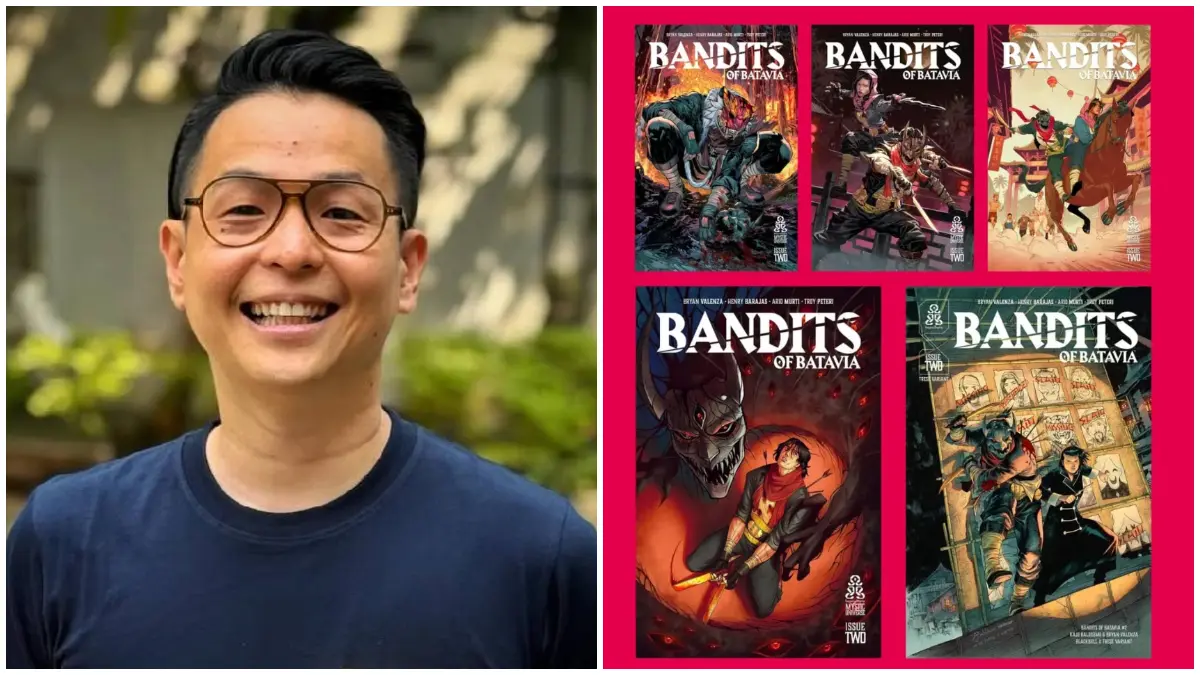 Ernest Prakasa menyiapkan proyek film Bandits of Batavia yang diadaptasi dari komik lokal karya Bryan Valenza. (Foto :&nbsp;Instagram @ernestprakasa)