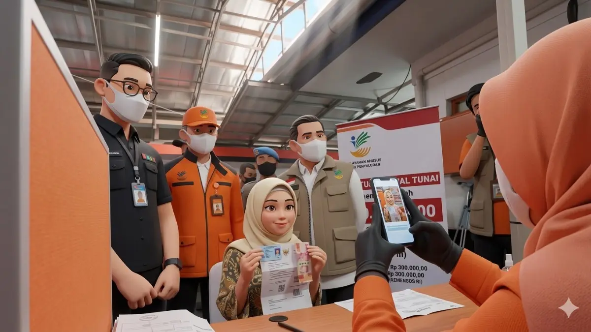 Ilustrasi penyaluran bansos PKH dan BPNT. (Foto: Instagram @cimahikota diperbarui oleh Gemini AI)