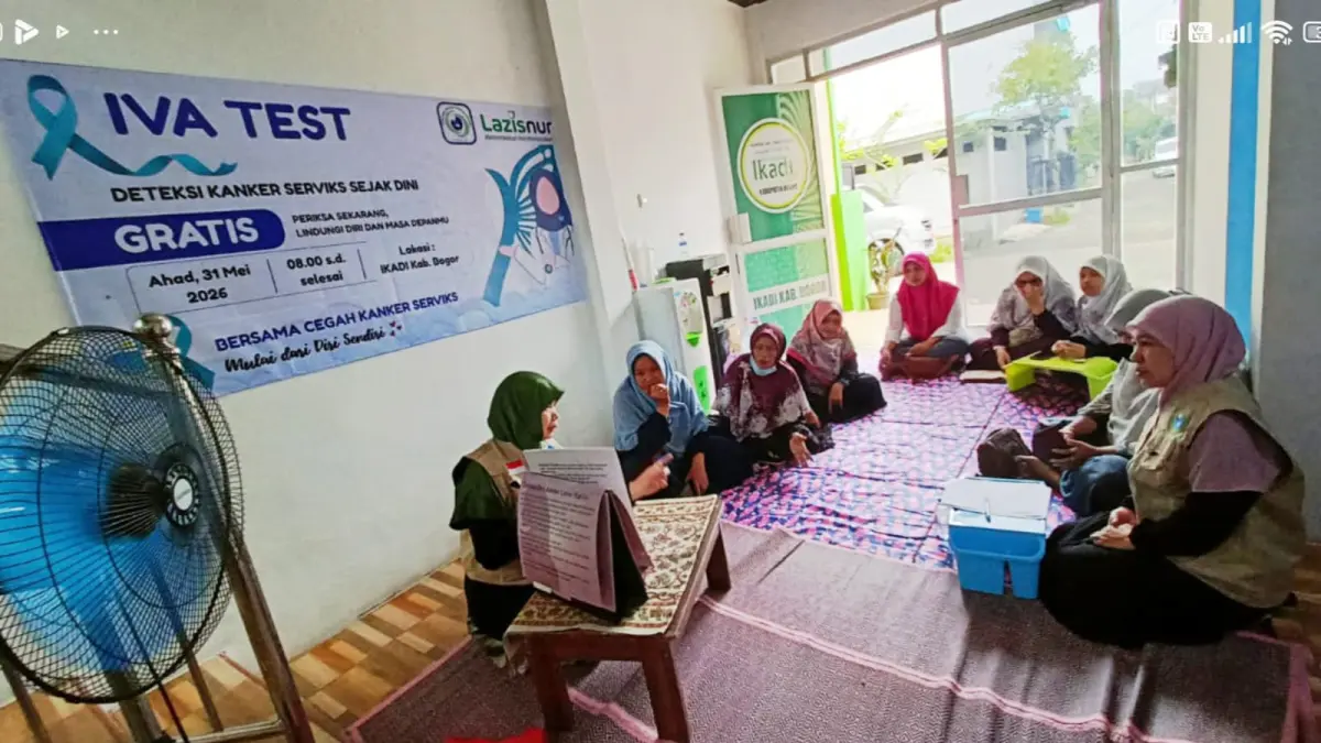 Layanan pemeriksaan IVA gratis sebagai langkah deteksi dini kanker serviks.