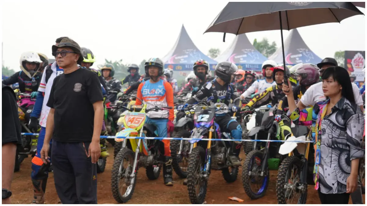 Peserta Bogor Hujan Trail 2026 yang diselenggarakan Pemkab Bogor dalam memperingati HJB ke 544. (Foto : Diskominfo)