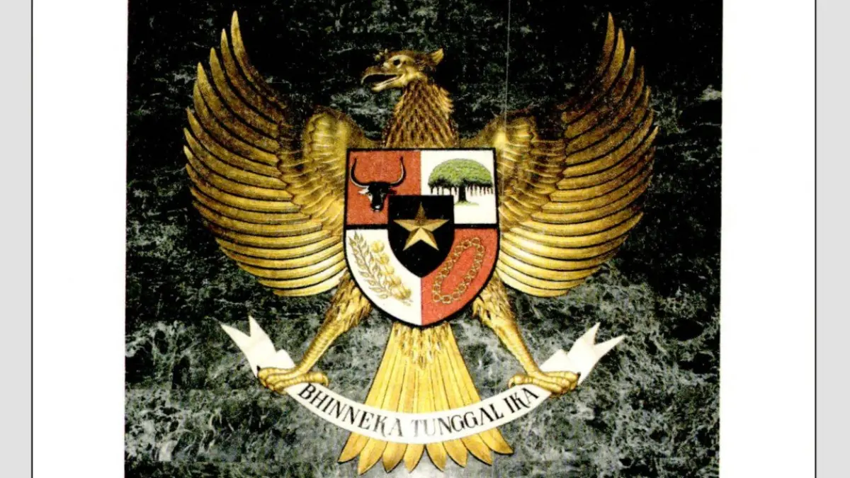 BERSEJARAH: Patung Garuda Pancasila di ruang Kemerdekaan Monumen Nasional.