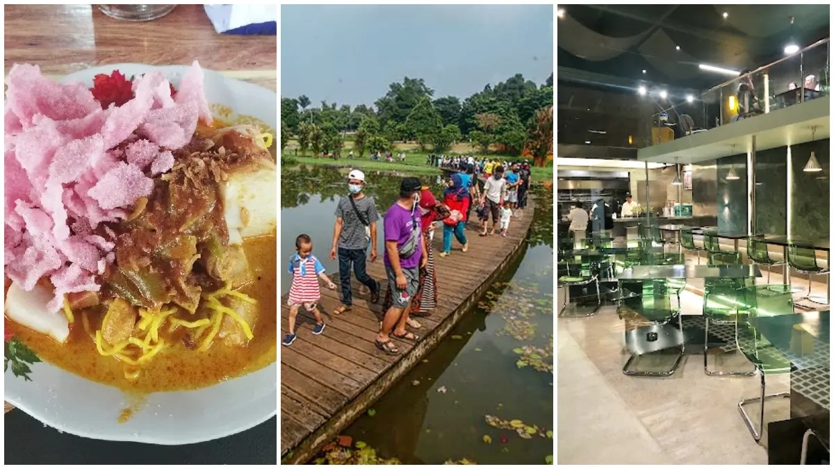 Ilustrasi aktivitas wisata dan kuliner di kawasan Cibinong Bogor.