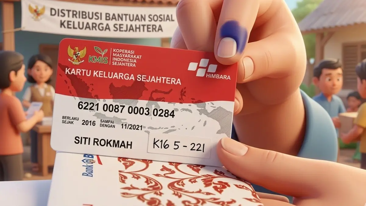 Ilustrasi KKS Bansos. (Foto: Instagram @kemensosri diperbarui oleh Gemini AI)
