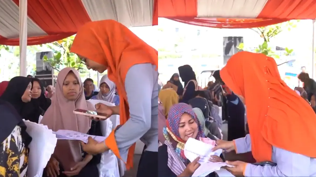 Ilustrasi penyaluran bansos untuk KPM. (Foto: YouTube Pos Indonesia)
