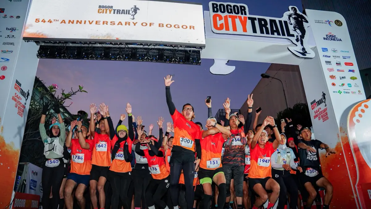 Ribuan pelari mengikuti Bogor City Trail 2026 di kawasan Jungle Water Park, Bogor Selatan, Kota Bogor Minggu 31 Mei 2026. (Foto : Dok BCT 2026)