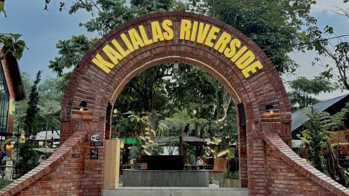 Tempat nongkrong di Bogor, Kalialas Riverside. Foto: Instagram