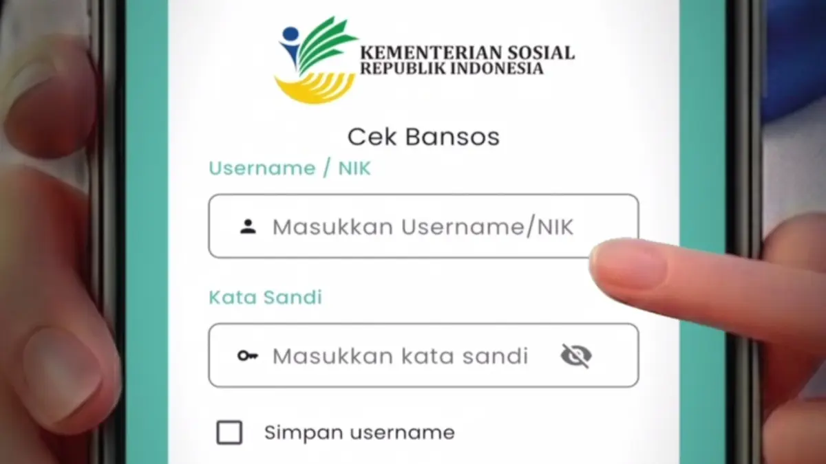 Ilustrasi pengecekan status Cek Bansos. (Foto: Instagram @pusdatinkesos/Diolah oleh Gemini AI)