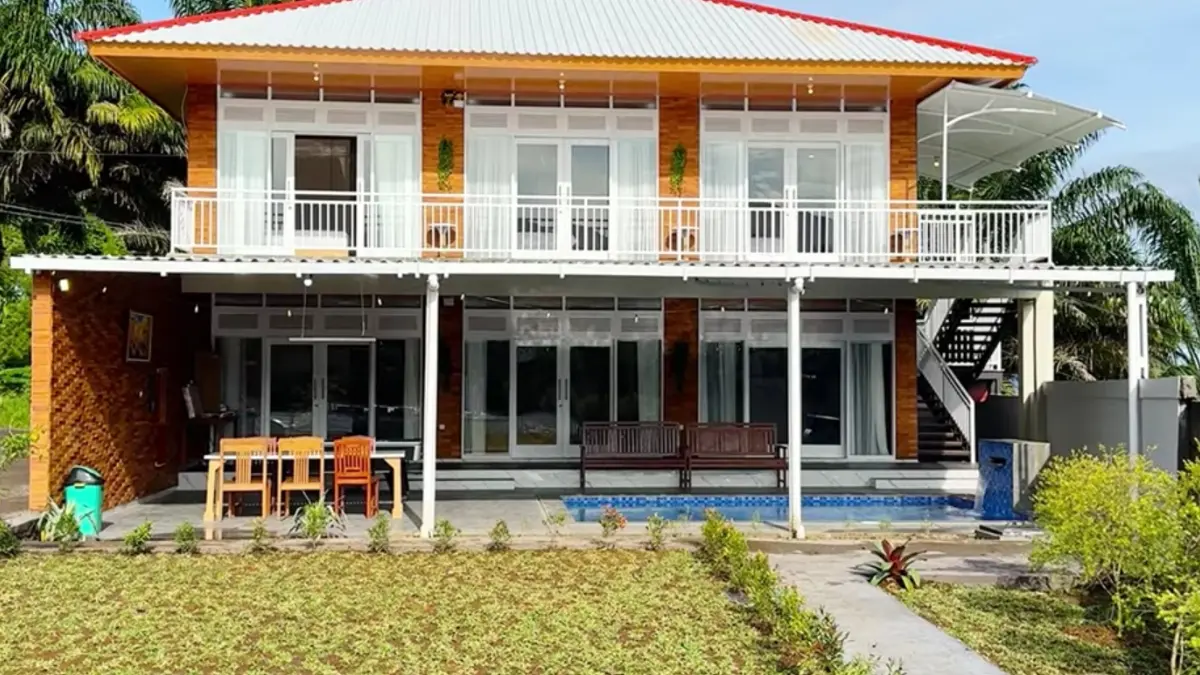 Villa Pakis Paku Puncak Bogor. (Foto: YouTube Delvi Yenty)