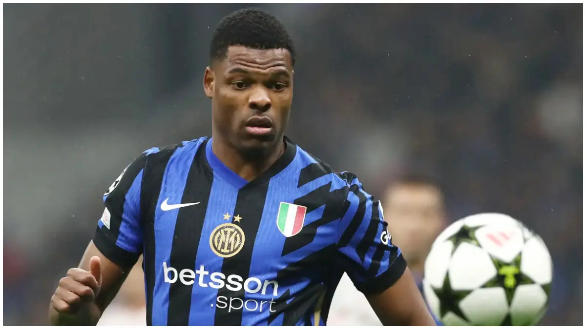 Bek Inter Milan Denzel Dumfries selangkah lagi gabung Real Madrid.