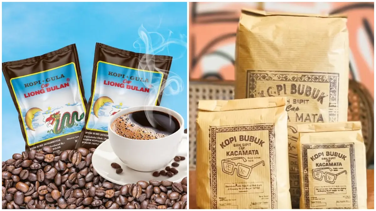 Kopi legendaris asli Bogor yang masih eksis hingga sekarang. (Foto: Instagram @kopiliong.id, @kopi_bahsipit)
