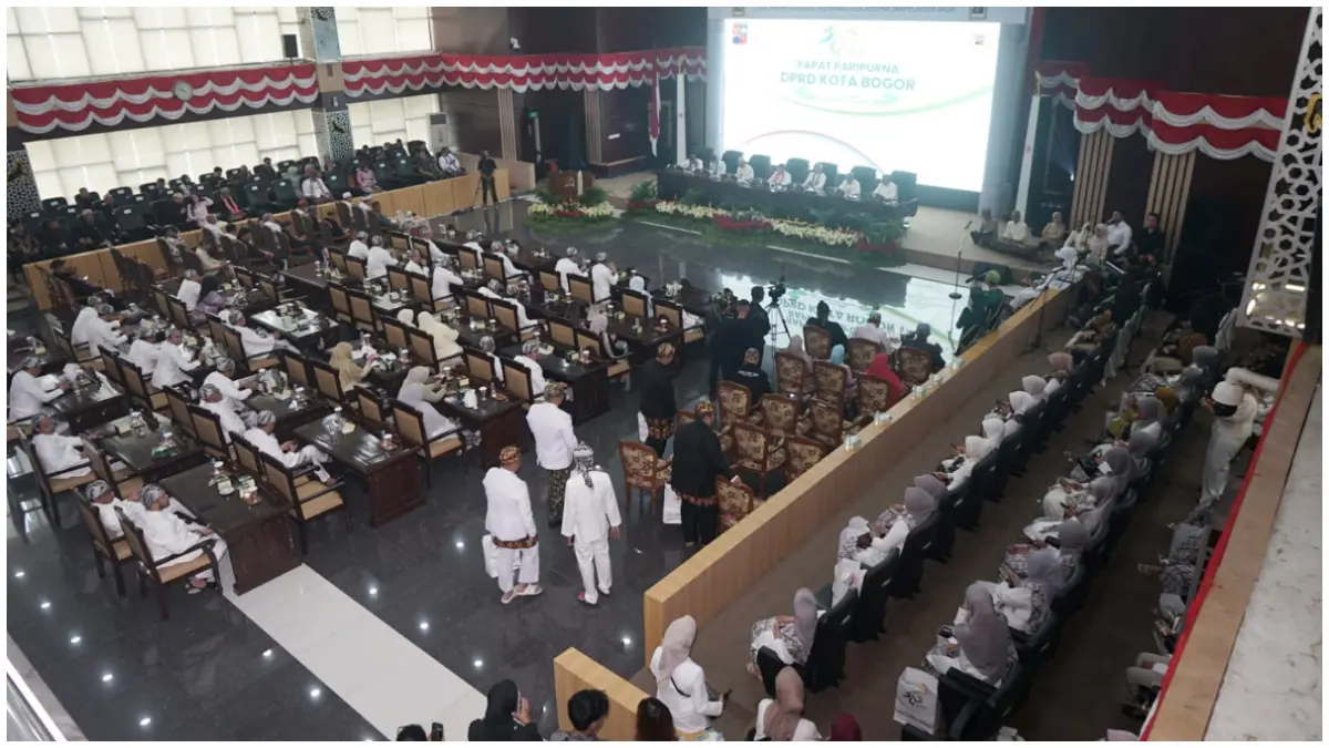 Rapat Paripurna Hari Jadi Bogor ke 544 di gedung DPRD Kota Bogor, Rabu 3 Juni 2026. (Foto : Sofiansyah/Radar Bogor)