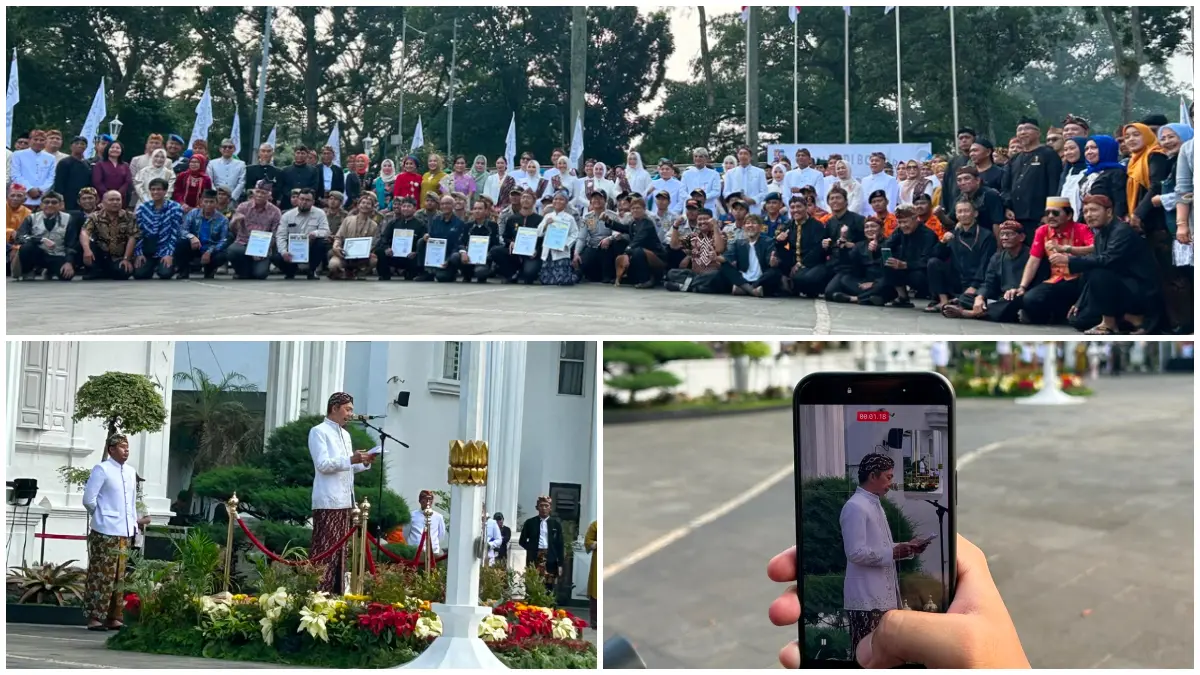 Suasana Upacara HJB ke-544  di Balaikota Bogor. (Foto ; Fauzan/Radar Bogor)