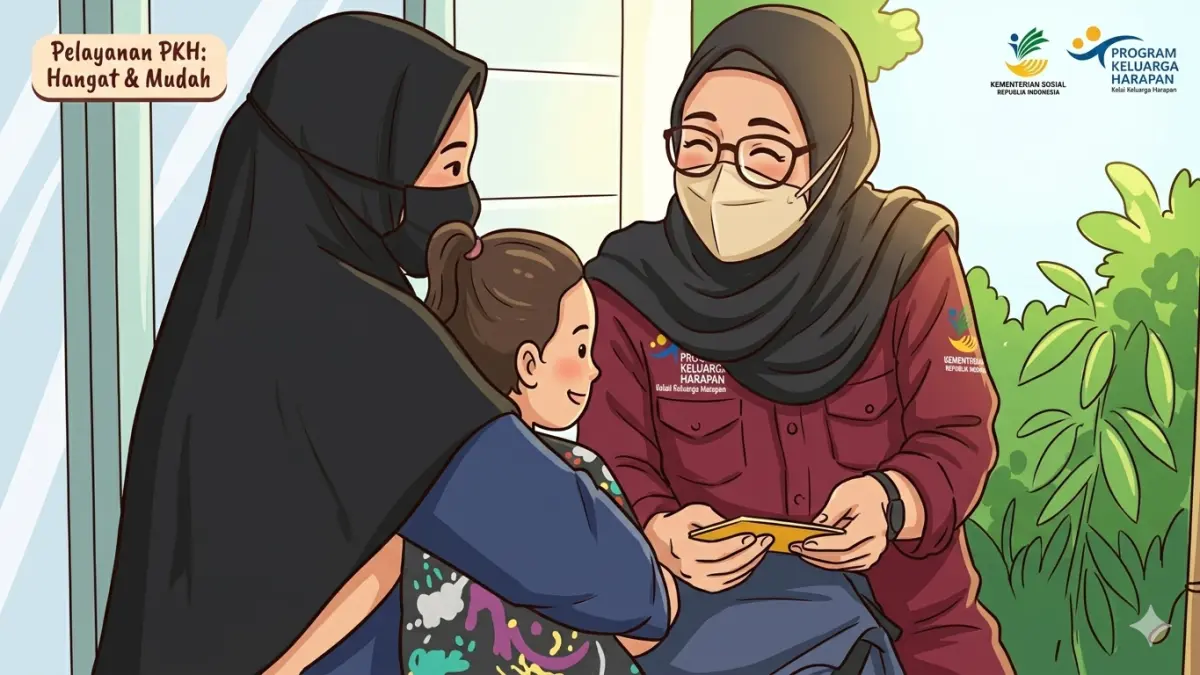 Ilustrasi kategori bansos jadi peserta baru tahap 2. (Foto: Youtube Kemensos RI/Diolah oleh Gemini AI)