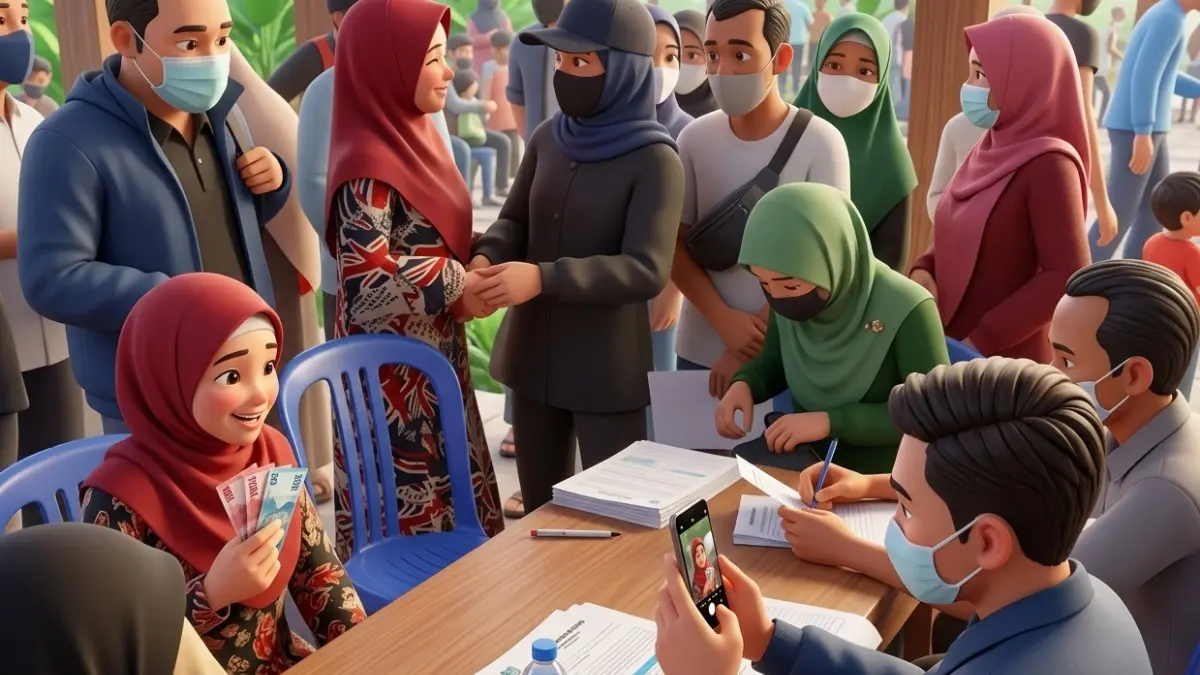 Ilustrasi Penyaluran Bansos PKH dan BPNT (Foto: Instagram @bpkp_kalsel diperbarui oleh AI)
