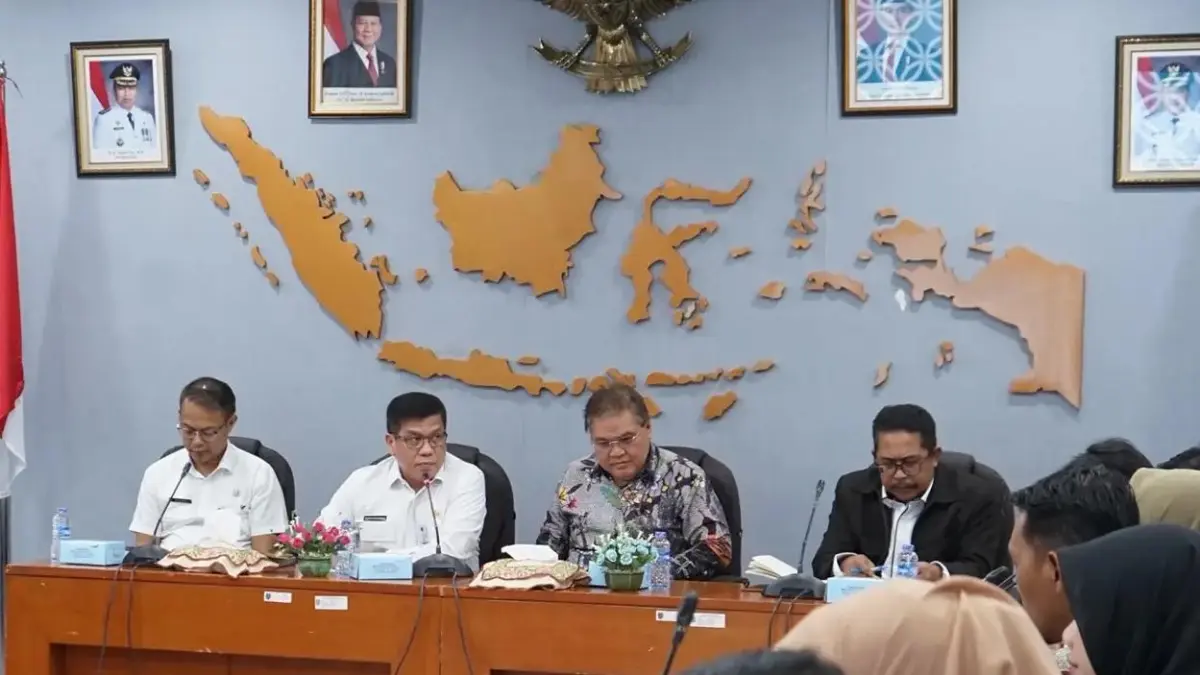 Kegiatan audiensi KPK dan Pemkot Depok di Ruang Edelweis Lantai 5 Balai Kota Depok. (Foto Humas)