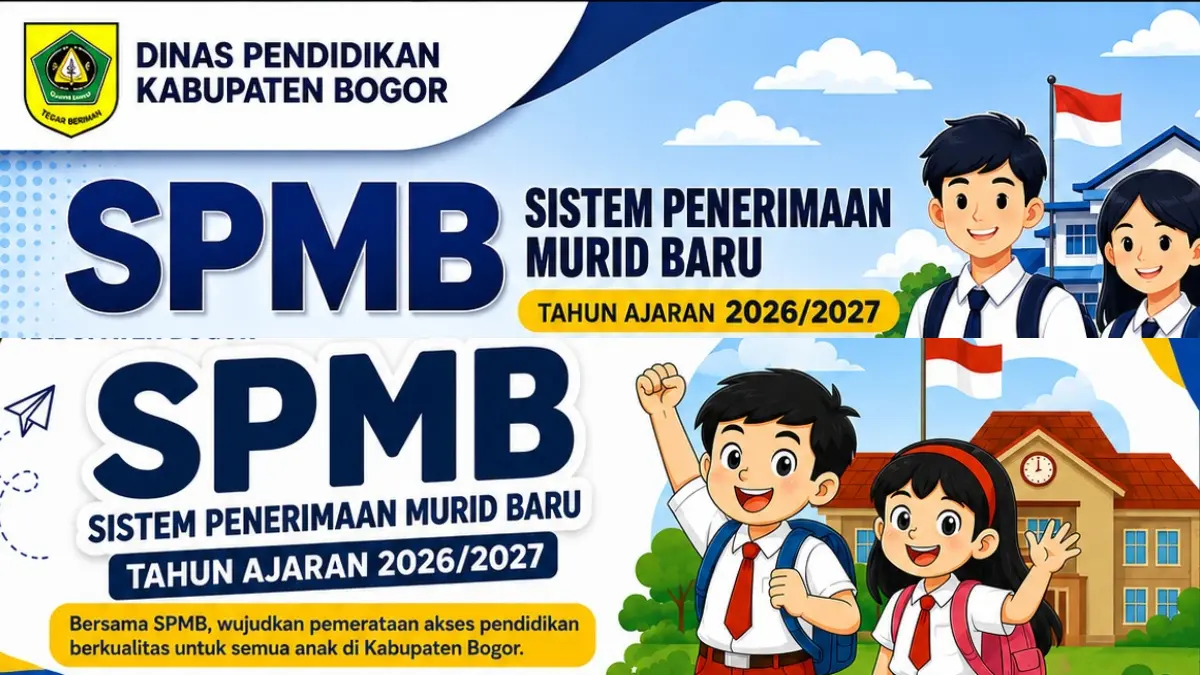 Sistem Penerimaan Murid Baru (SPMB) Tahun Ajaran 2026/2027 tingkat SD dan SPMB di Kabupaten Bogor resmi dibuka. (Dok. Dinas Pendidikan Kabupaten Bogor)
