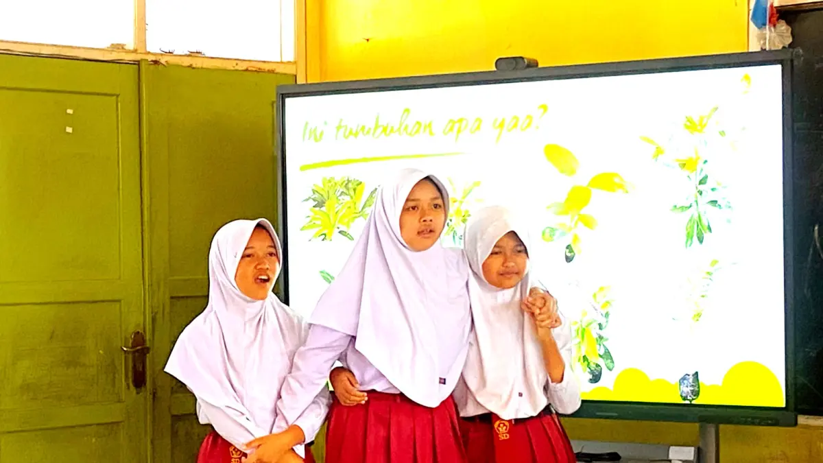 Kegiatan edukasi interaktif yang digelar Star Energy Geothermal Salak di SDN Pasirwalang, Desa Walangsari, Kalapanunggal, Sukabumi.