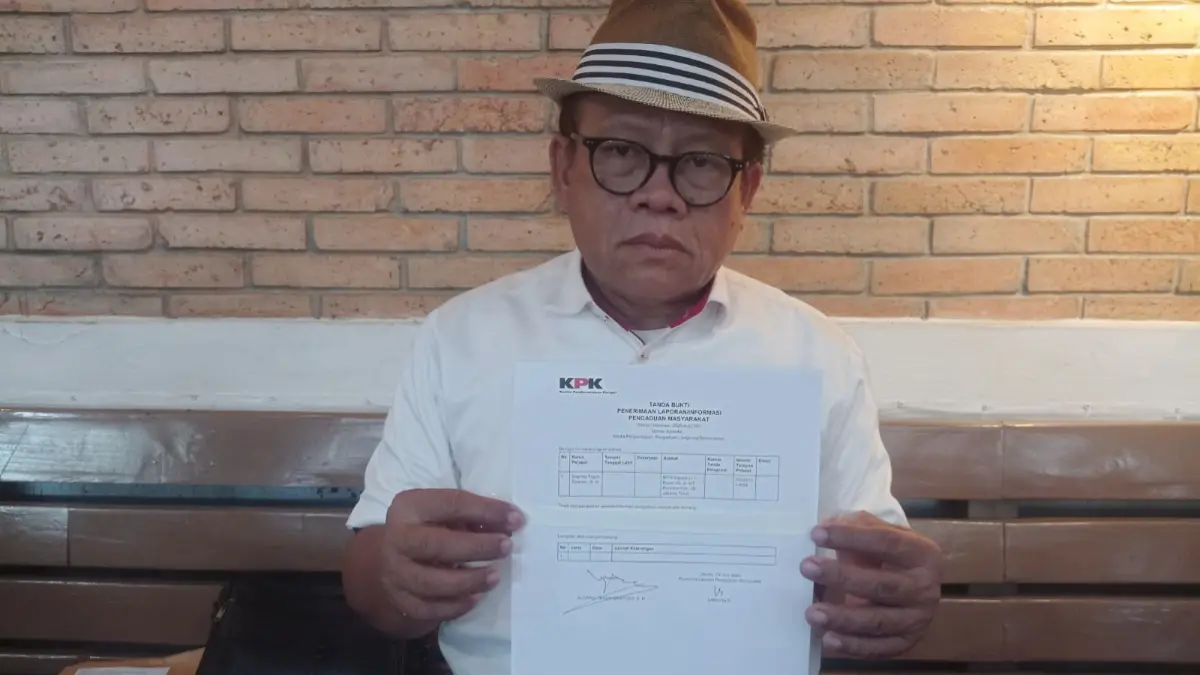 Anggota DPRD Kota Bogor Sugeng Teguh Santoso (STS) melaporkan dugaan kerugian salah satu BUMD ke KPK. (Dok. Sugeng Teguh Santoso)