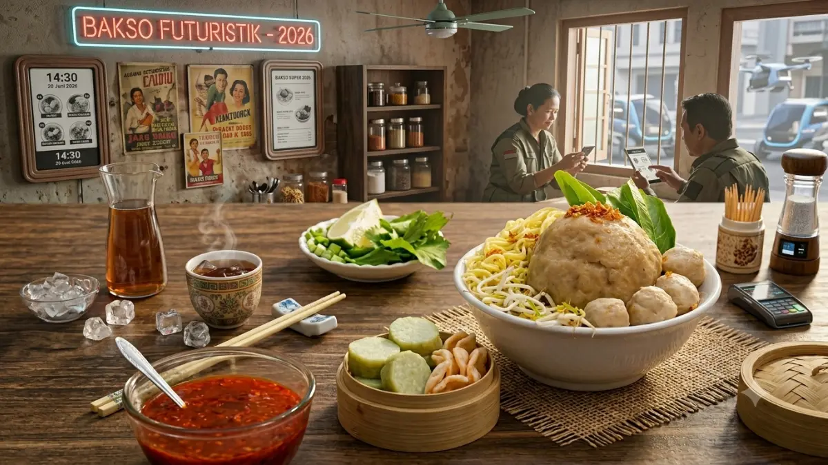  Ilustrasi bakso malang di Jabodetabek. (Foto: Pexels/Baarast Project)