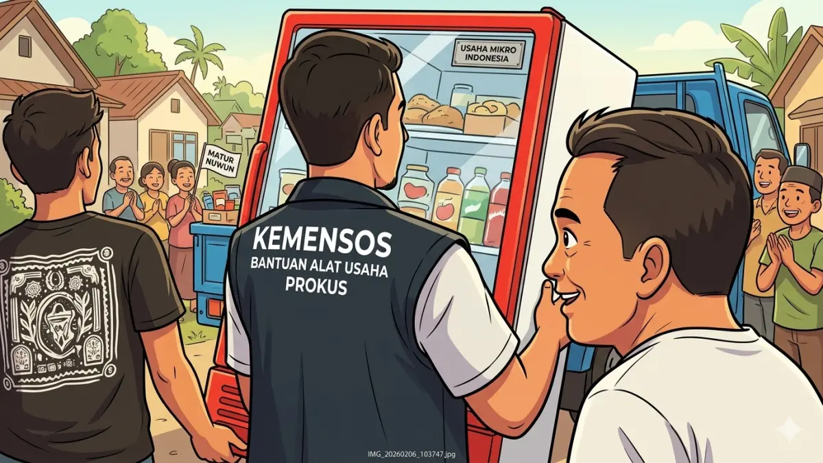  Ilustrasi bantuan sosial siap disalurkan ke KPM. (Foto: Instagram @kemensosri/Diolah oleh Gemini AI)