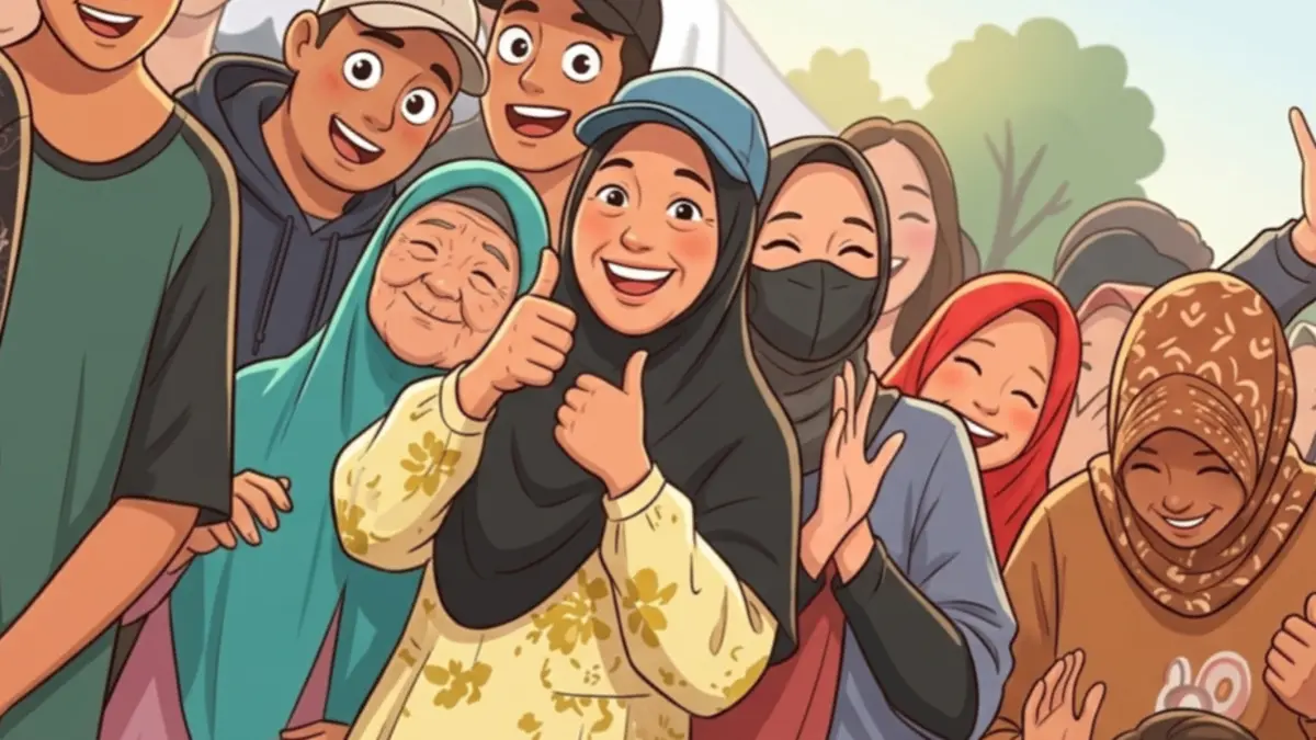 Ilustrasi penerima bansos yang siap disalurkan Juni. (Foto: Instagram @kemensosri/Diolah oleh Gemini AI)