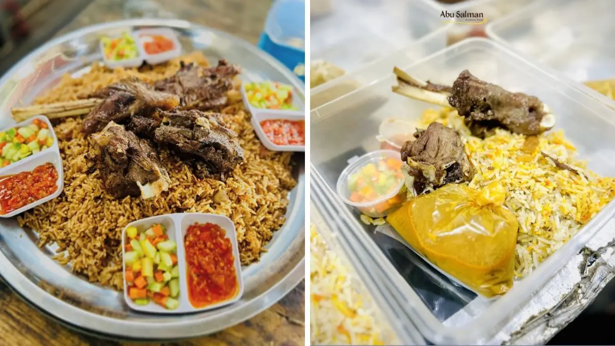 Menu khas Timur Tengah di Abu Salman Arabian Food Bogor (Foto: Instagram @abusalman_arabianfood)