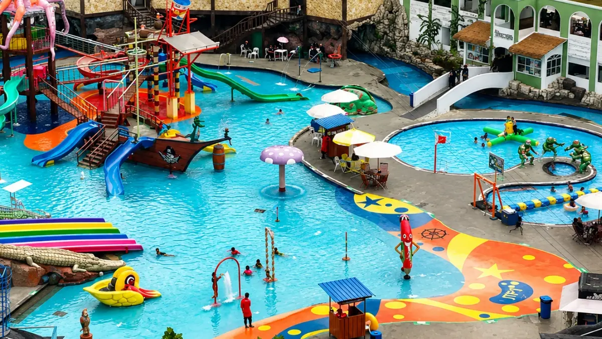 suasana waterpark Jatim Park 1. (Foto: Instagram @jatimparksatu)