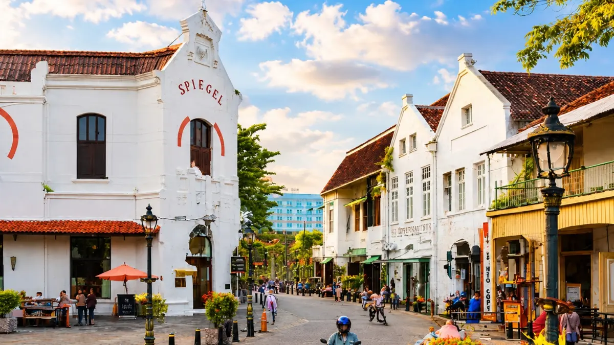 Suasana wisata Kota Lama Semarang. (Foto: Instagram @wisatasemarang)