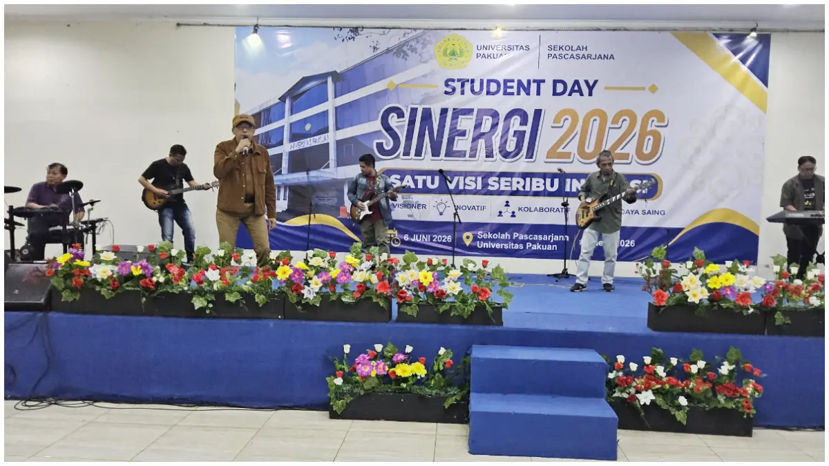 Penampilan Vision Band Student Day Sekolah Pascasarjana Unpak 2026. (Vision Band for Radar Bogor)&nbsp;