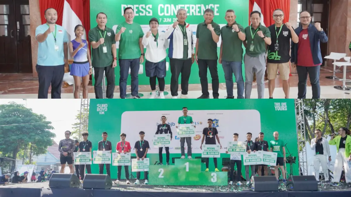 Suroboyo 10K yang menjadi bagian dari The Ultimate 10K Series Powered by bank bjb sukses digelar Minggu, 7 Juni 2026. (Dok. bank bjb)