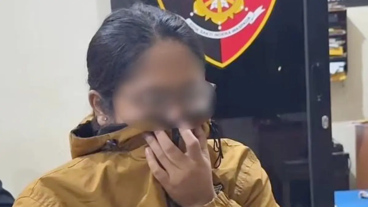 Terduga pelaku pencuri perhiasan majikan di Sentul Bogor. (Tangkapan layar video Instagram)