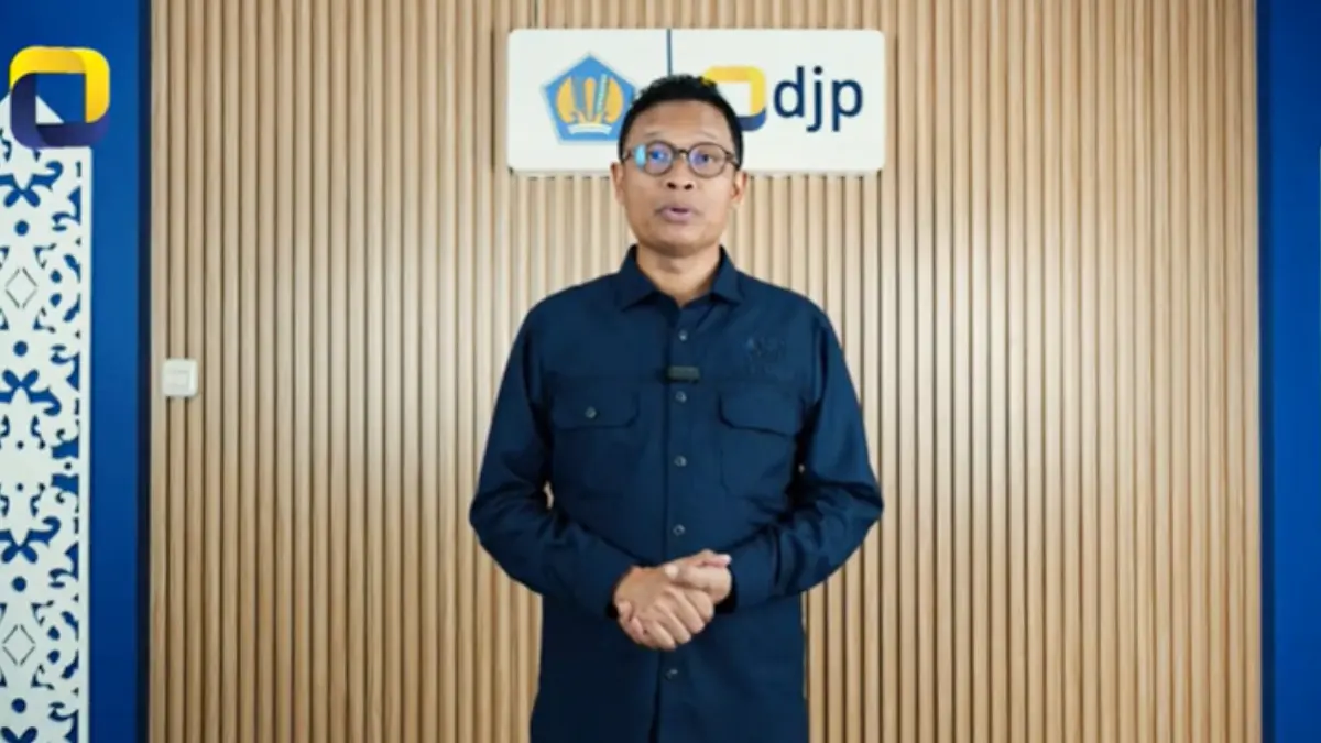 Direktur Jenderal Pajak Kemenkeu Bimo Wijayanto menyampaikan keterangan terkait dukungan terhadap UMKM. (Dok. DJP)