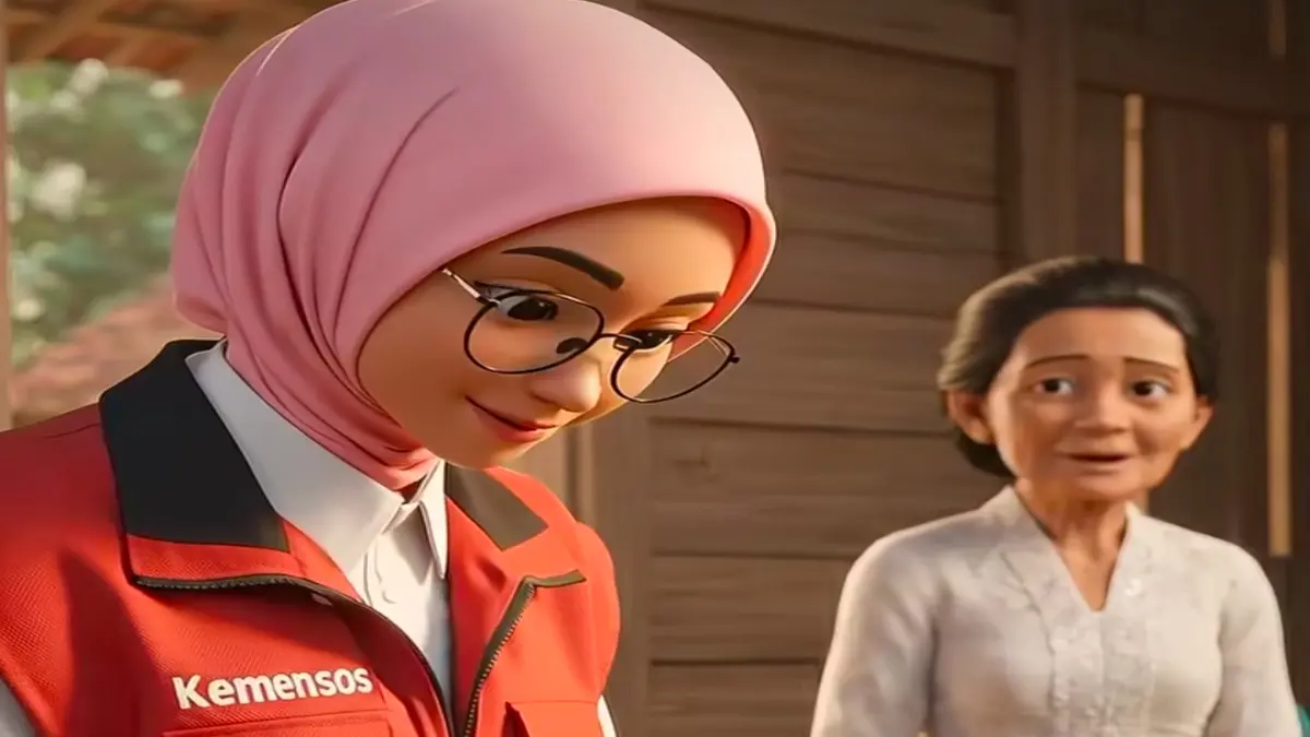Ilustrasi penyaluran bansos ke KPM. (Foto: Instagram @kemensosri/Diolah oleh Gemini AI)
