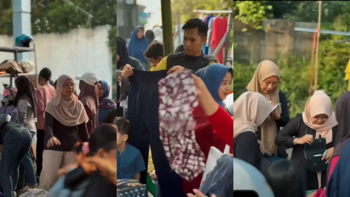 Suasana bazar di Perumahan Tamansari Residence 2, Kecamatan Tamansari, Kabupaten Bogor. (Dok. Panitia)
