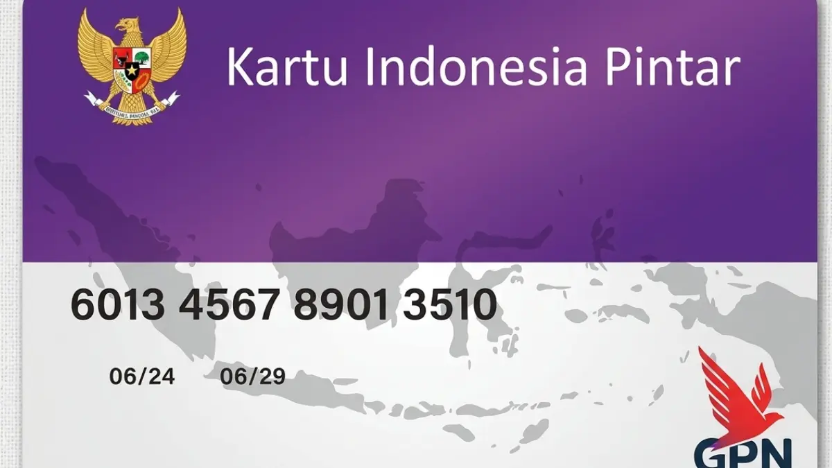 Ilustrasi kartu KIP PIP. (Foto: YouTube Arfan Saputra Channel/diolah oleh gemini AI)