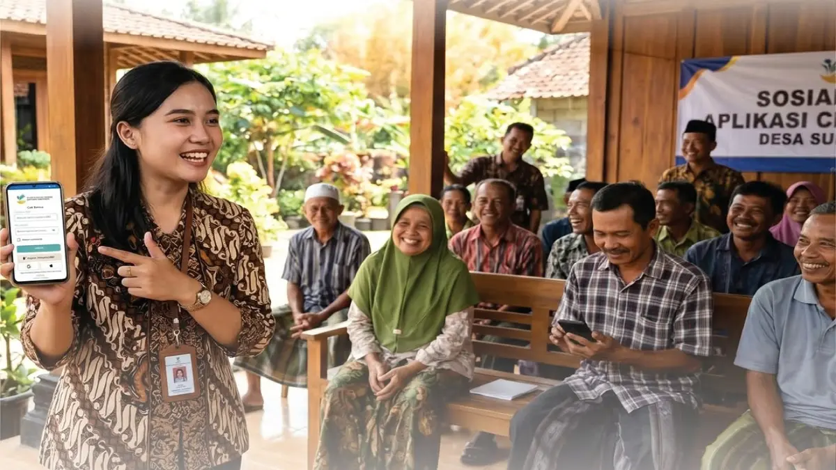 Ilustrasi KPM bansos desil 1-4. (Foto: Instagram @pusdatinkesos)