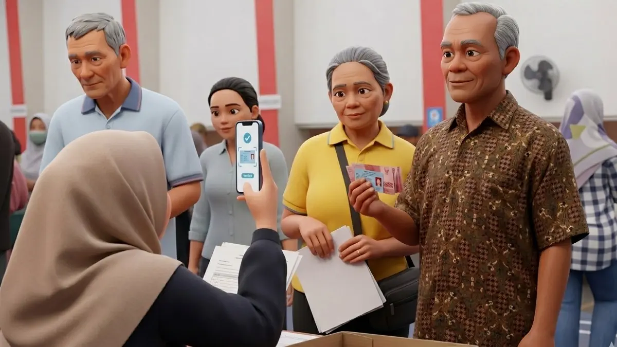 Ilustrasi Penyaluran Bansos PKH dan BPNT &nbsp;(Foto: Instagram @pemkotkediri/diperbarui oleh AI)