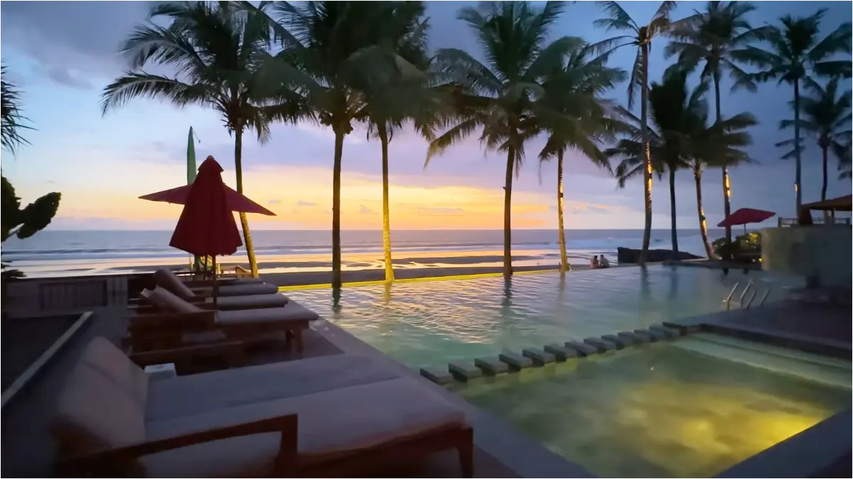 Pemandangan dan suasana di Amerta Beach Retreat. (Foto: YouTube Bobo Cantik)