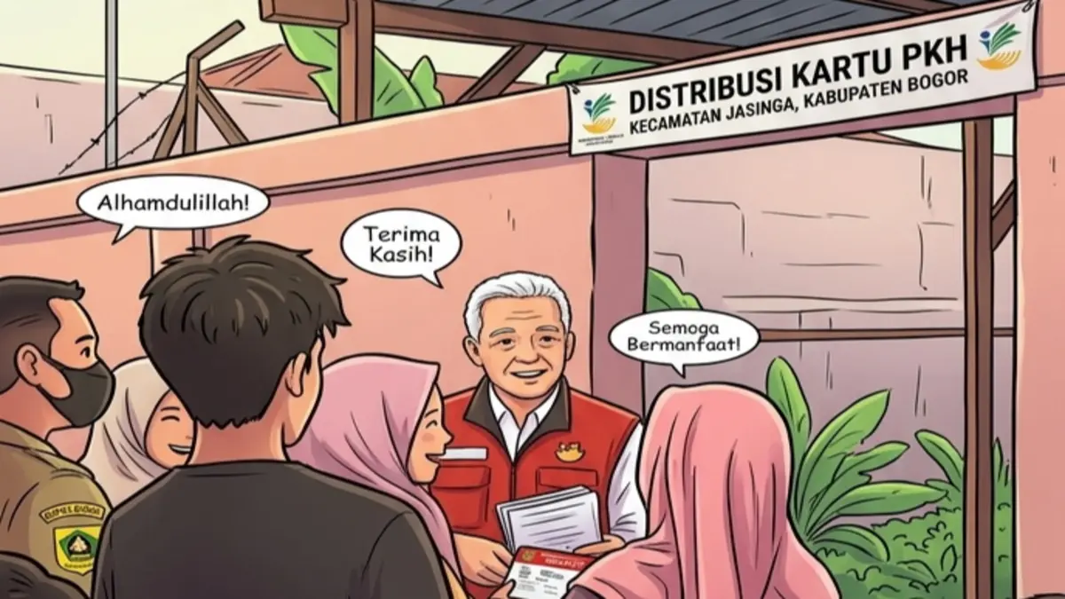 Ilustrasi kuota penyaluran bansos PKH BPNT. Foto: Instagram @pkhbogorkab diolah oleh Gemini AI