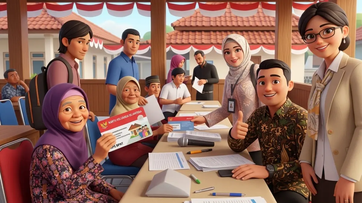 Ilustrasi Penyaluran Bansos PKH dan BPNT ke KPM. Foto: Instagram @sosialp3agk diperbarui oleh AI