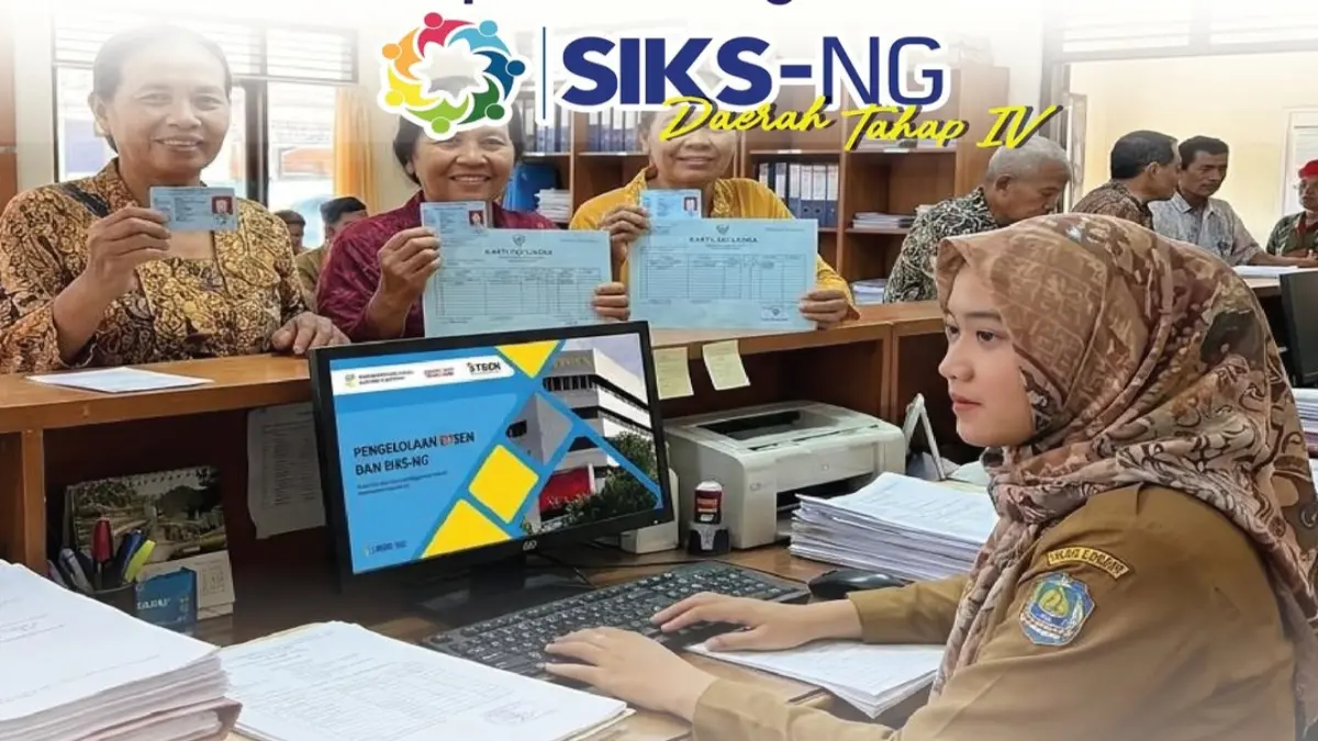 Ilustrasi sistem bansos SIKS-NG. (Foto: Instagram @pusdatinkesos)
