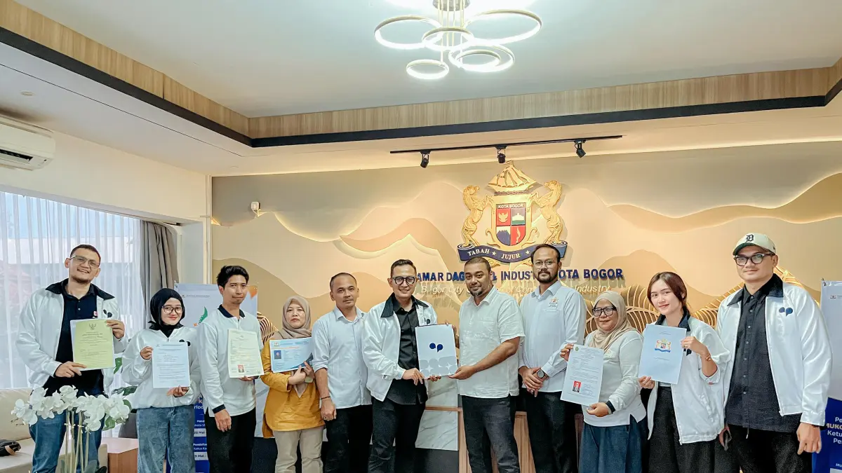 Salah satu bakal calon Kadin Kota Bogor yang telah mengembalikan formulir adalah Arwinsyah Putra.