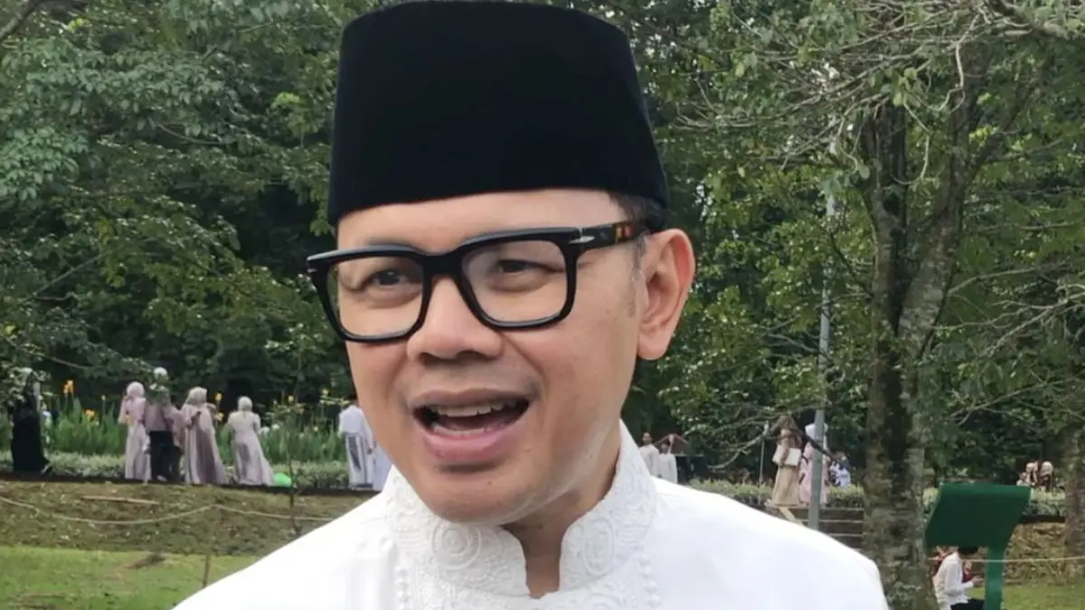 Wakil Menteri Dalam Negeri (Wamendagri) Bima Arya Sugiarto saat menyampaikan keterangan. (Fauzan/Radar Bogor)