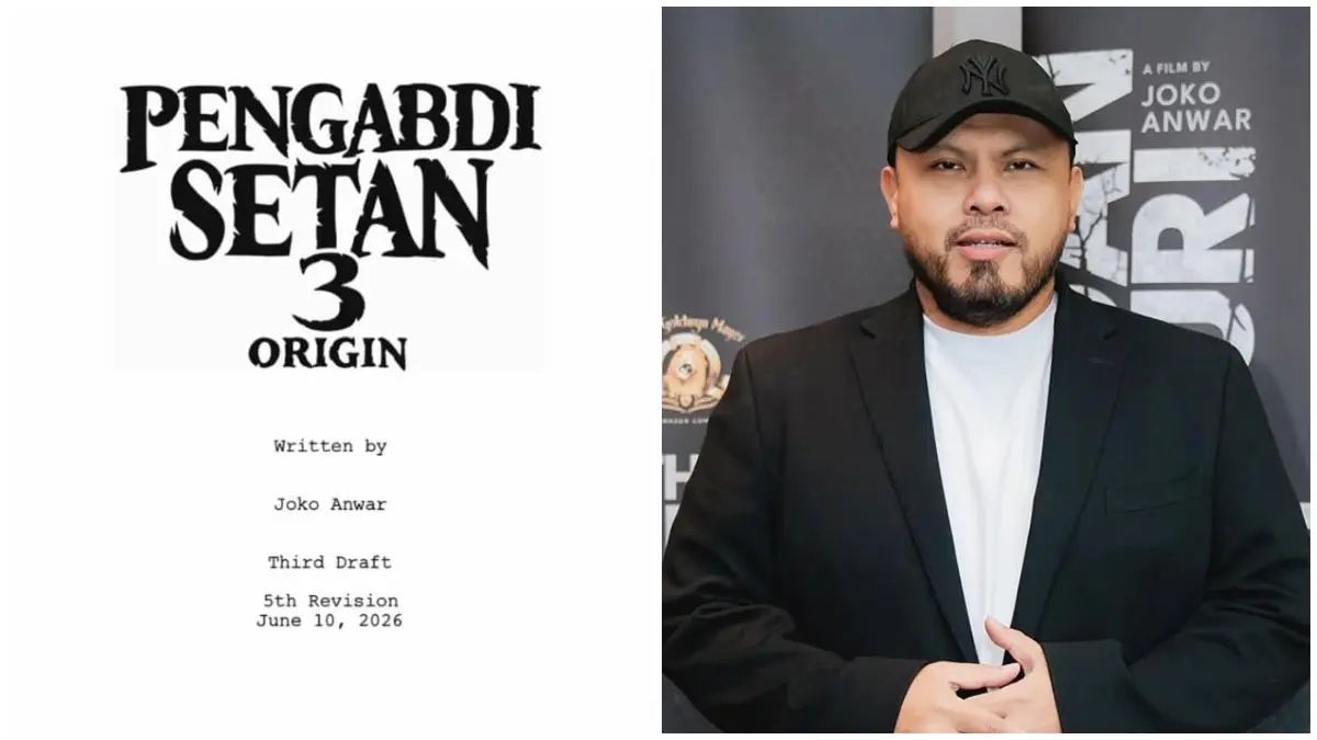 Draft naskah Pengabdi Setan 3: Origin yang dibagikan Joko Anwar melalui akun Instagram pribadinya pada Rabu, 10 Juni 2026. (Foto: Instagram @jokoanwar)