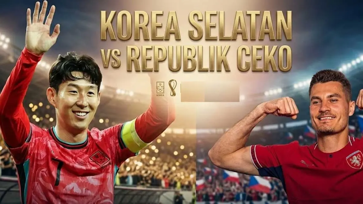 Korea Selatan akan menghadapi Republik Ceko pada fase Grup A Piala Dunia 2026 Jumat 12 Juni 2026.