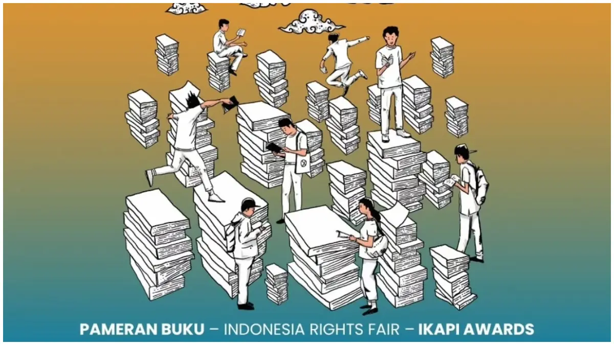 Poster Indonesia International Book Fair (IIBF) 2026 yang akan digelar pada 30 September hingga 4 Oktober 2026 di Jakarta International Convention Center (JICC). (Foto: Instagram @indonesiainternationalbookfair)