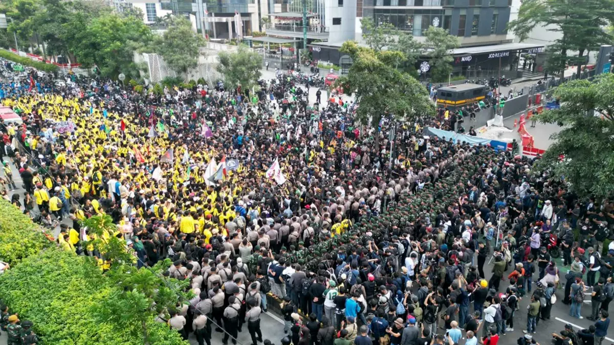 Demo Mahasiswa di Jakarta. Foto : Muhammad Azis / Radar Bogor