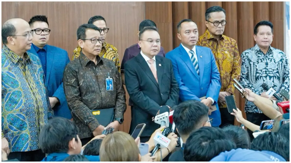 Direktur Utama BRI Hery Gunardi dan jajaran direktur utama Himbara usai pertemuan di Jakarta pada 9 Juni 2026.