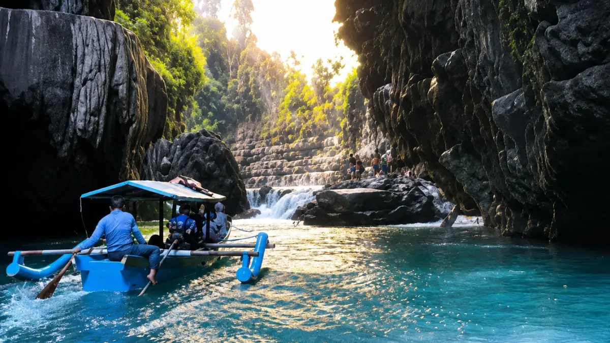 Green Canyon di Pangandaran. (Foto: Instagram @greencanyonpangandaran.id)