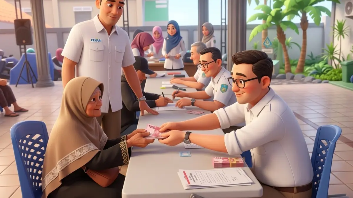 Ilustrasi Penyaluran Bansos PKH dan BPNT (Instagram @pkh.manyargres diperbarui oleh Gemini AI)
